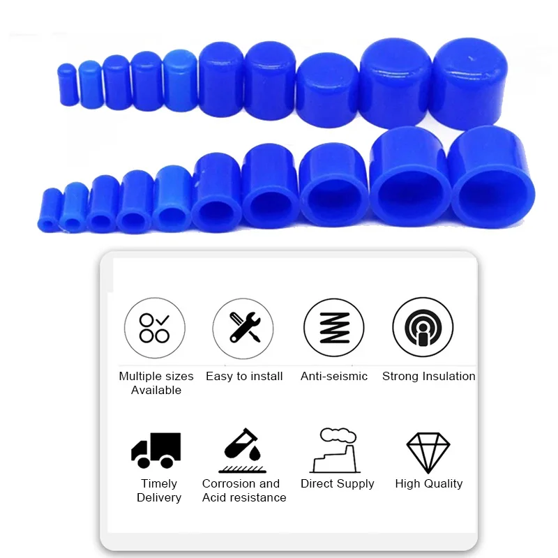 5pcs Silicone Blanking Cap Intake Vacuum Hose End Bung Sealing Plugs Auto Car Accessories Parts 4/6/8/10/12/16/19/25/30/32mm