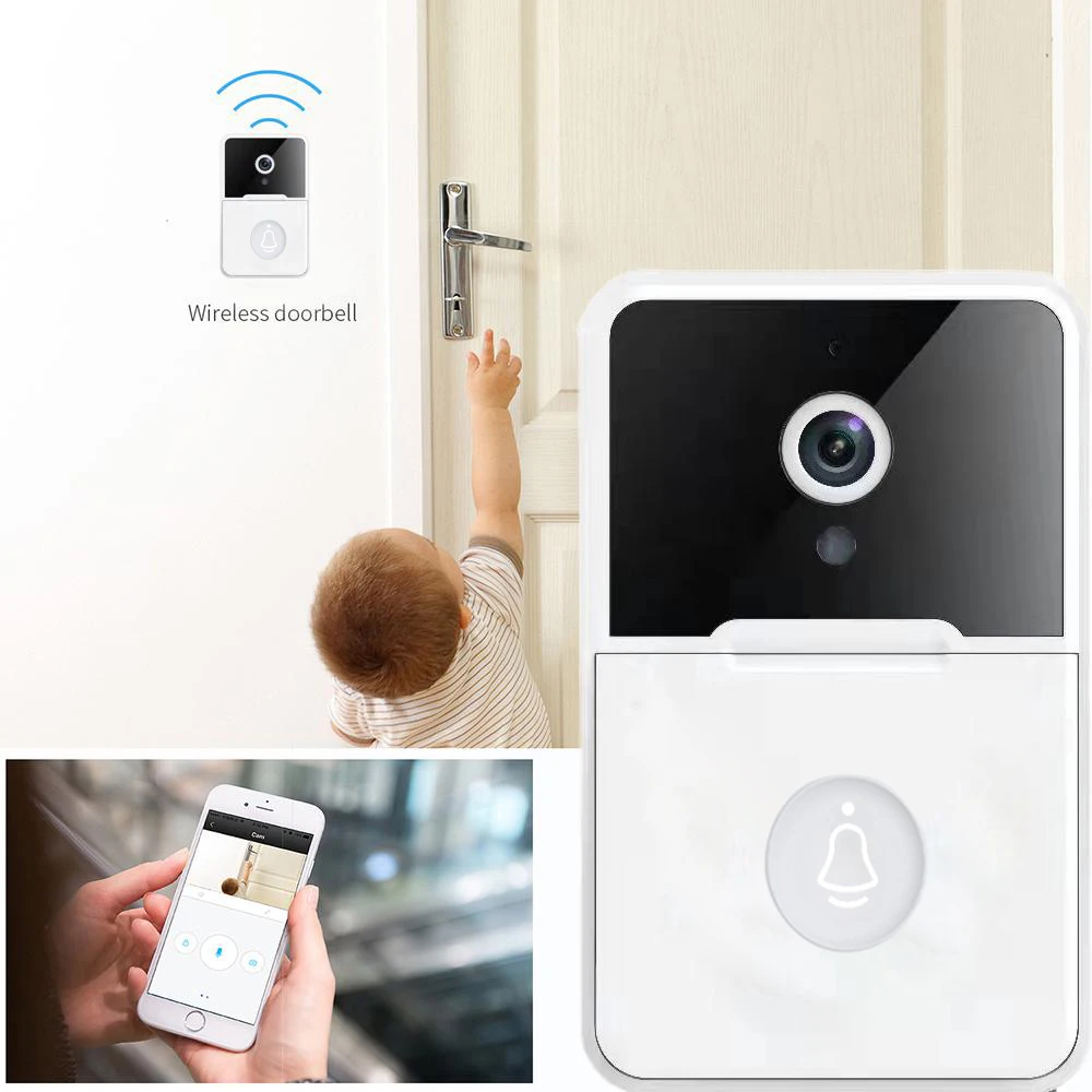 X3 Pro Wireless Video Doorbell 2.4Ghz Remote Language Intercom Mobile WiFi Intercom for Home