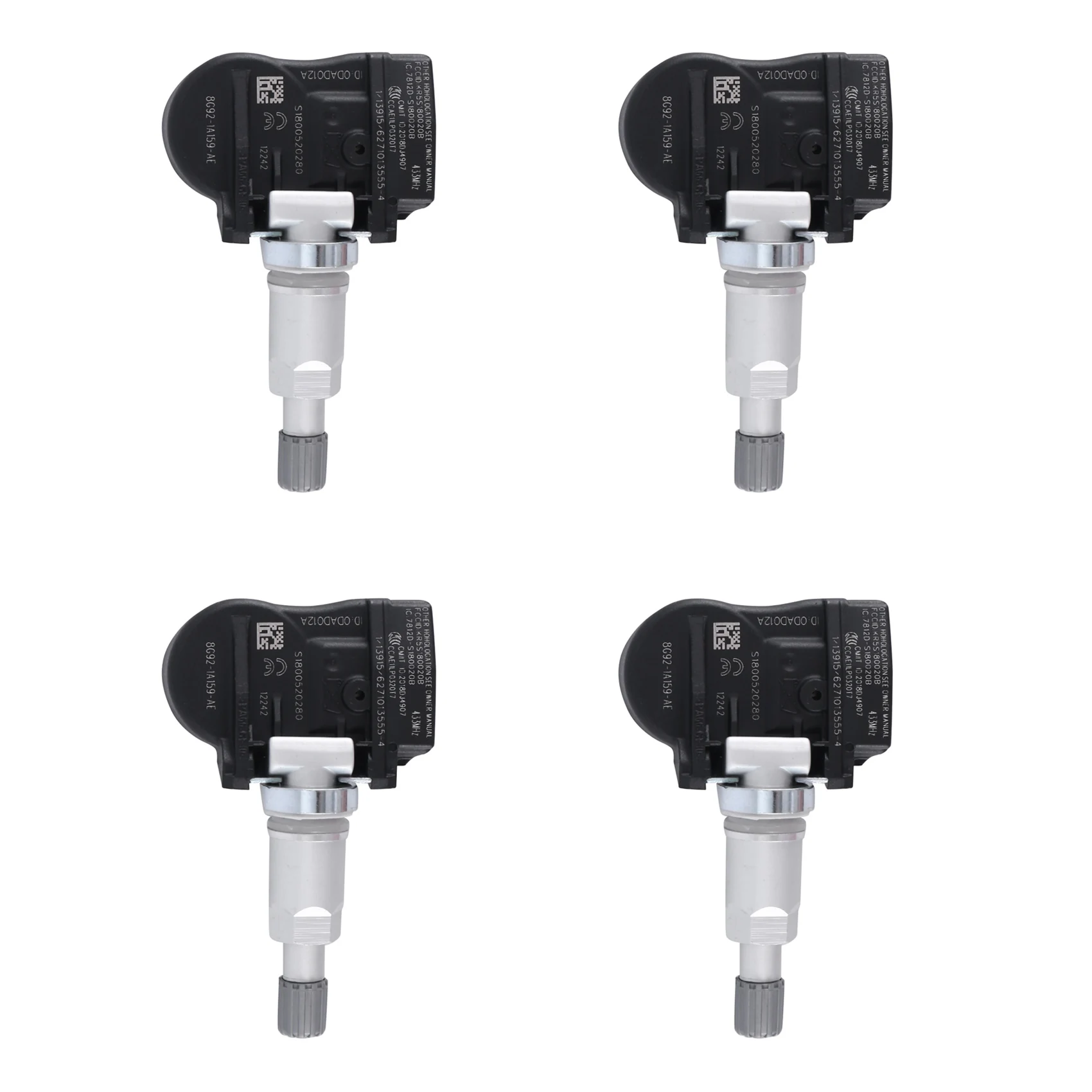 Set of 4 Tire Pressure Sensor TPMS 8G92-1A159-AE for Ford Mondeo Galaxy