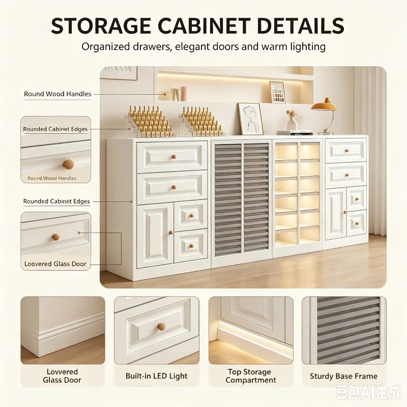 SCY Nail Art Display Cabinet Nail Polish Storage Cabinet Small Unit Practical Drawer Locker