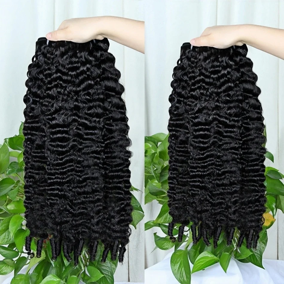 12A Burmese Curly Hair Bundles Unprocessed Brazilian Virgin Hair Bundles Water Wave Weave Human Hair Extension Spiral Curly Ends