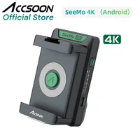 ACCSOON SeeMo 4k Android 4K 2160P 1080P HDMI Tarjeta de captura de vídeo tipo C NP-F batería para youtube Facebook Twitch transmisión en vivo