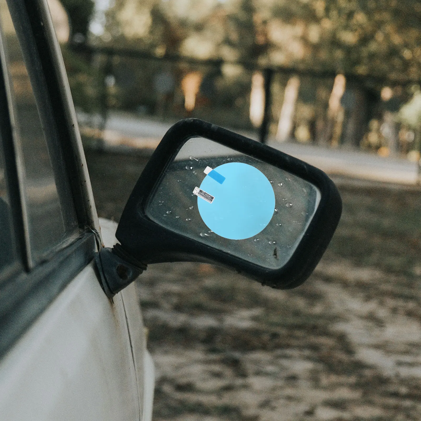 

2pc Anti Fog Waterproof Side Car Rearview Film Mirror Rain Film 95mm Round Universal Side Mirror Protector For Car