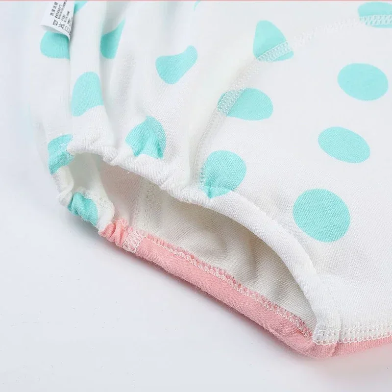 Culotte imperméable réutilisable pour bébé, 6 couches, sous-vêtements, pour apprendre à manger