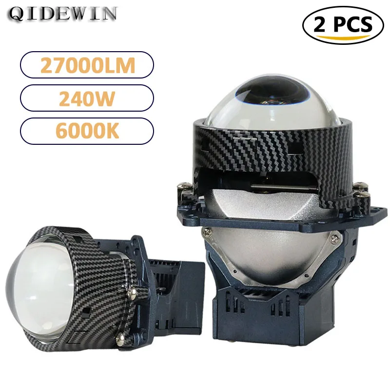 

240W 6000K Lights for Vehicles Automotive Spotlights Universal Lens Front Headlight Projector High Power Fog Lights Led Lenses