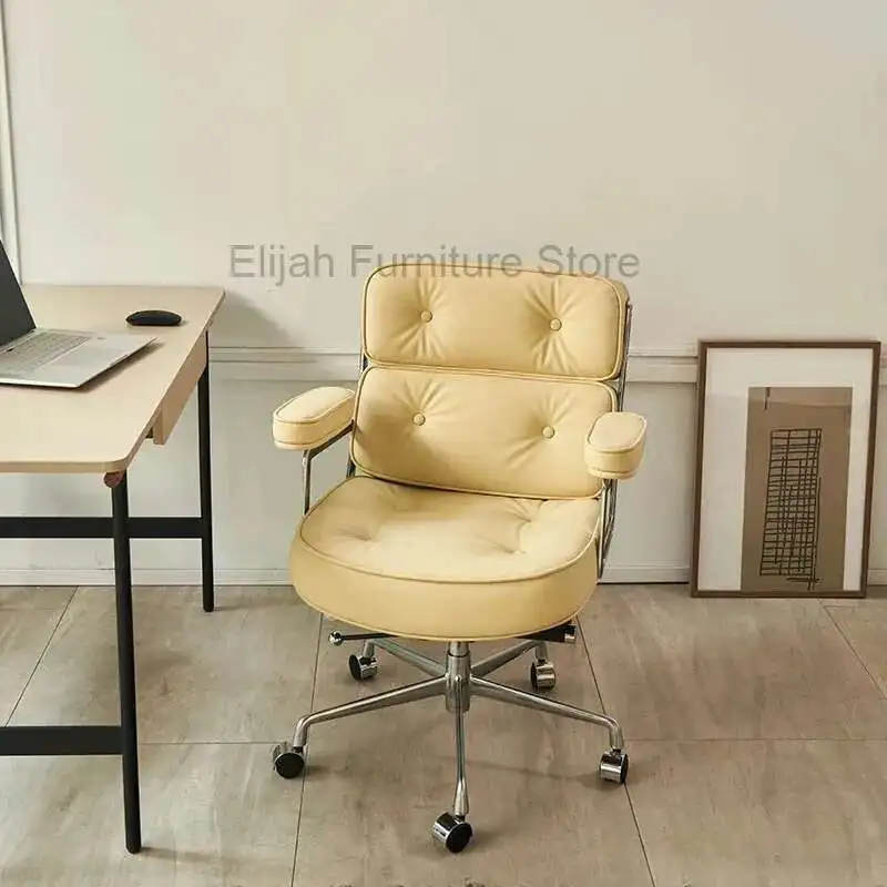 

Support Armrest Office Chair Wheels Soft Modern Rolling Swivel Office Chair Design Cheap Relaxing Silla Escritorio Furniture