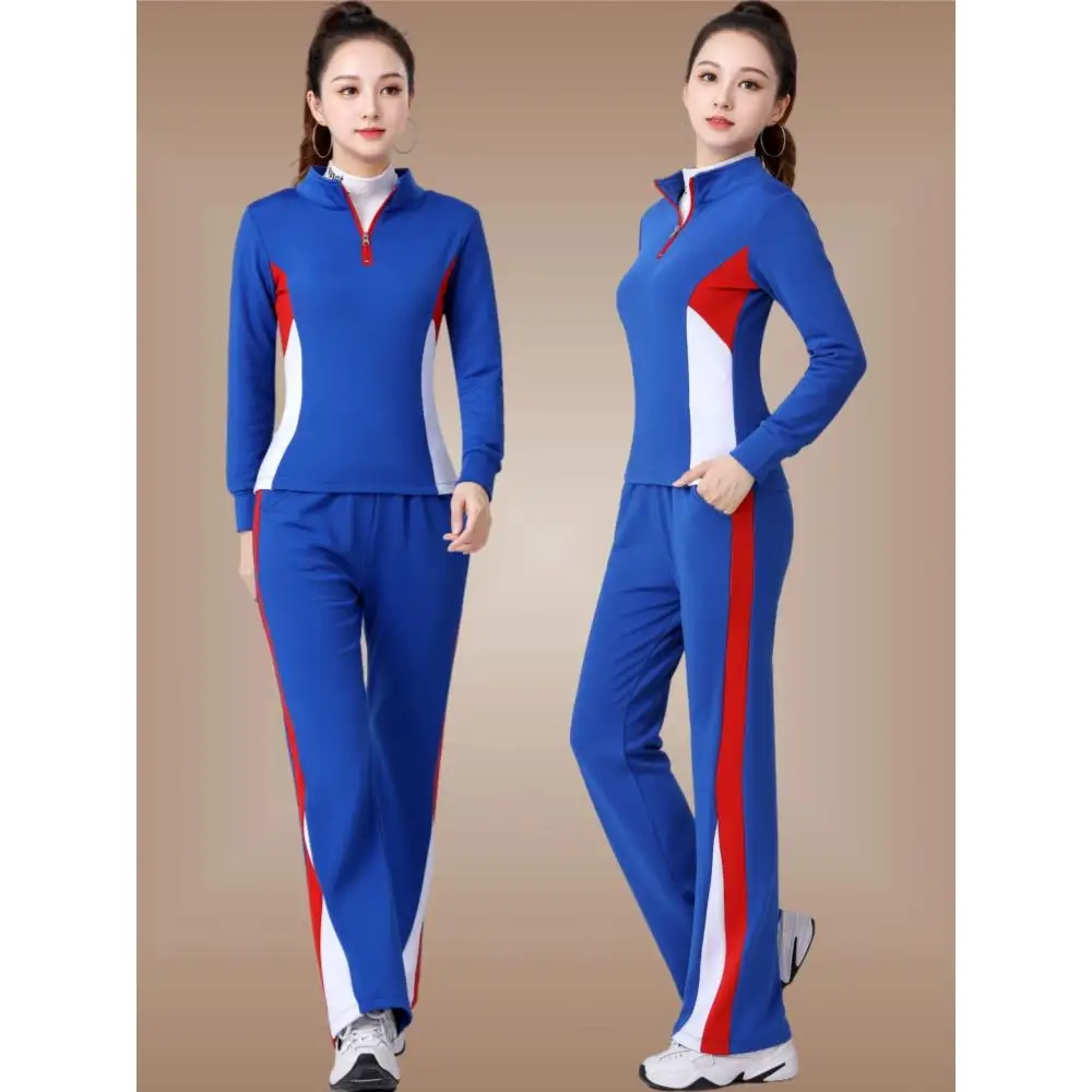 thickened-fleece-fitness-dance-square-performance-suit-women's-sportswear-gymnastics-outfit-two-piece-set-long-sleeve-dress