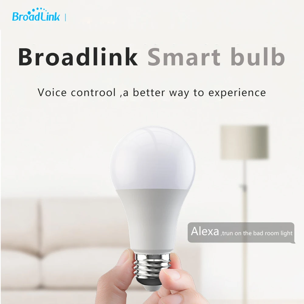 Broadlink Smart WiFi LED Bulb E27 Light Switch Wireless Remote Control RM Pro Work with Alexa Google Home for Android