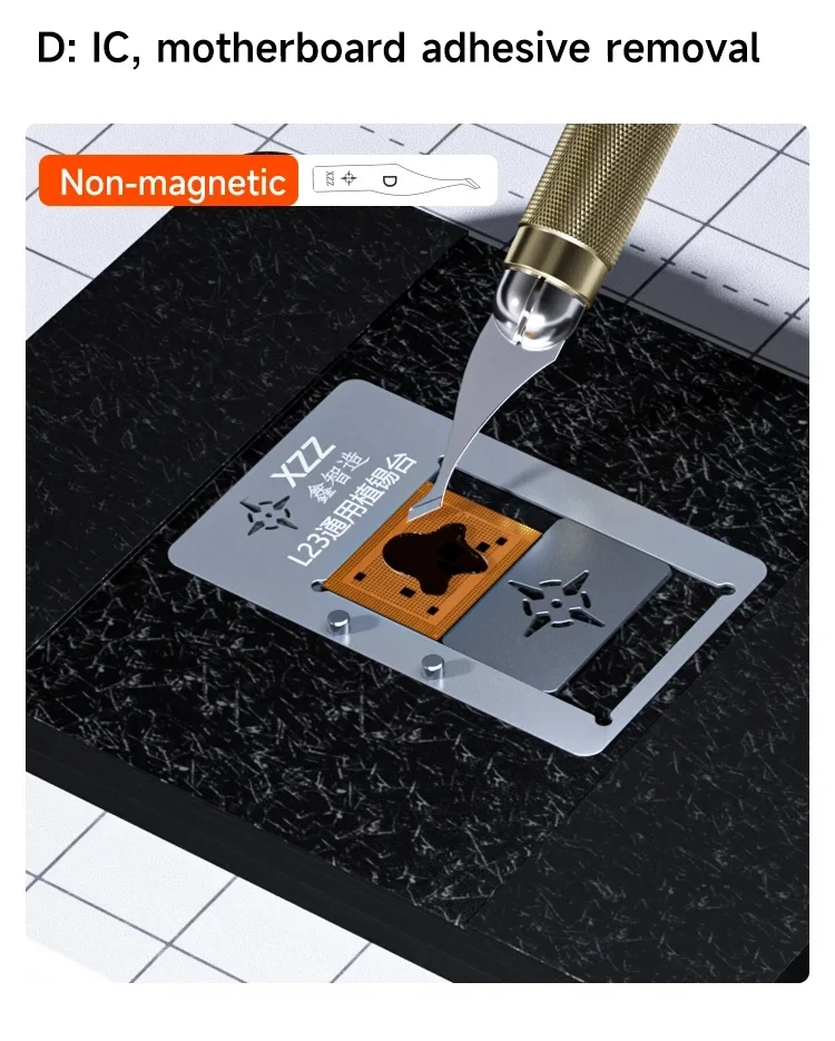 XZZ Sharp Klinge D004 Multi-funktion Klebstoff Entferner Messer Professionelle Kleber Schrott Werkzeuge Für Motherboard Chip Schichtung Hebeln werkzeuge – Detail 10
