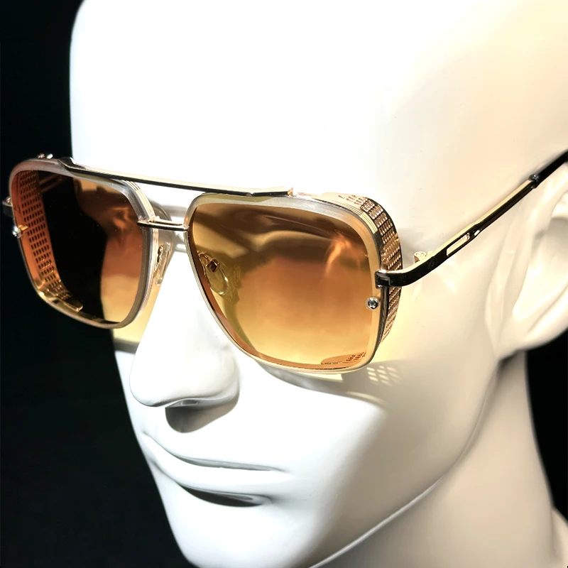 Occhiali da sole Steampunk per uomo 2023 occhiali da sole Punk donna occhiali moda Vintage occhiali da sole quadrati retrò di lusso trend Gafas De