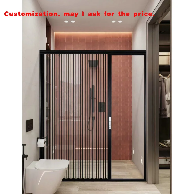 

на заказ. Система раздвижных дверей перегородки Ванная комната Дверь перегородки