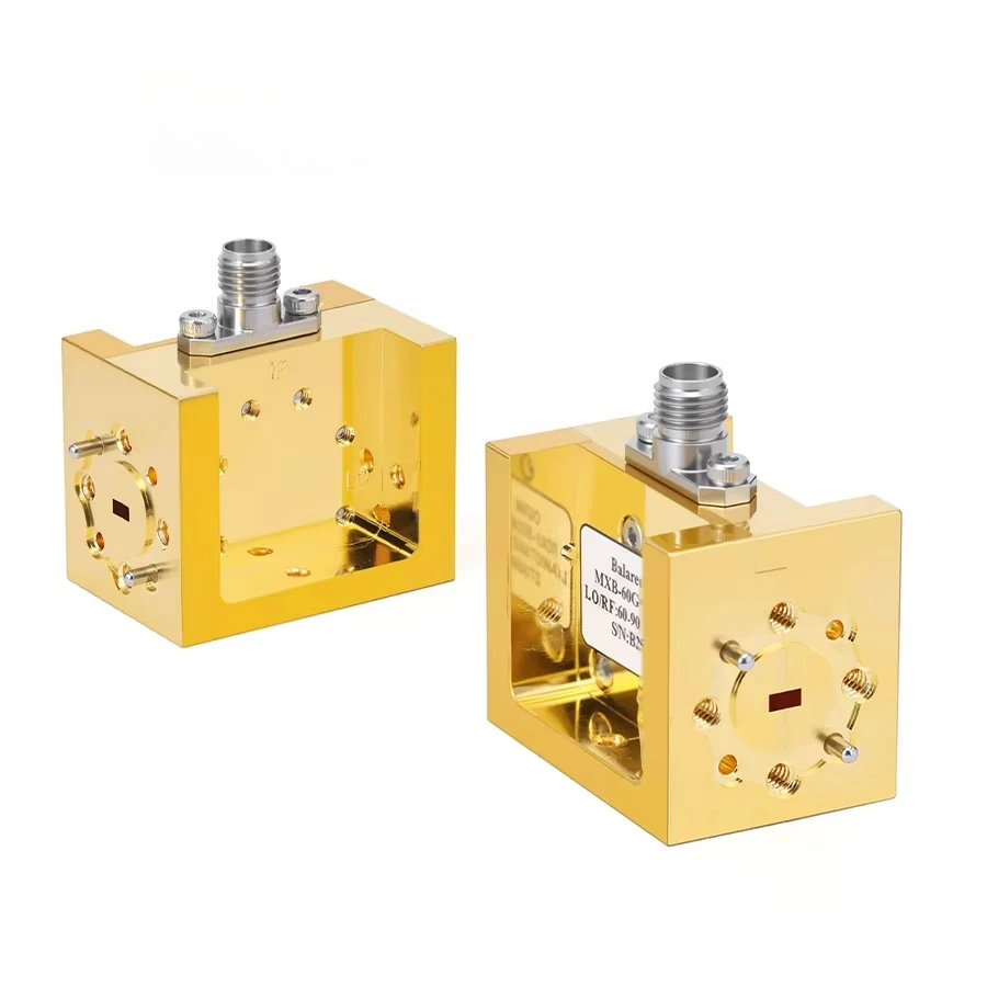 Gwave MXB-60G90G-8-WR12 Balanced Mixer WR-12 60-90 GHz DC-10 GHz 50 Ohm RoHS Compliant UG-387/U-M Flange E Band RF Communication