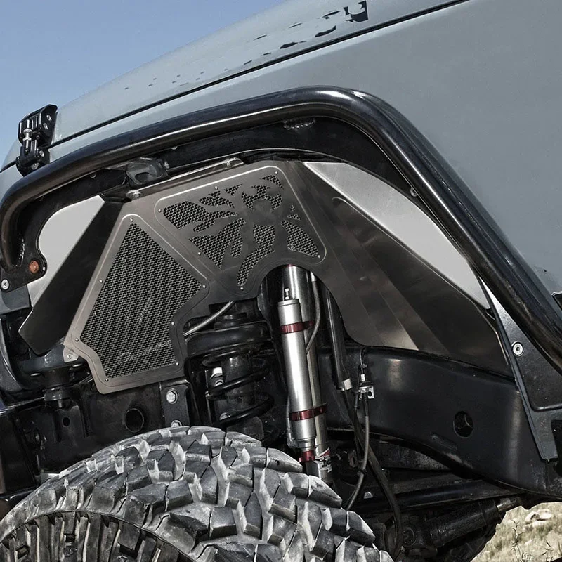 Front Inner Fender Liners Off-road 4x4 Car Accessories Fit For 2007-2017 Wrangler JK JKU Aluminum Modified Fender Flares