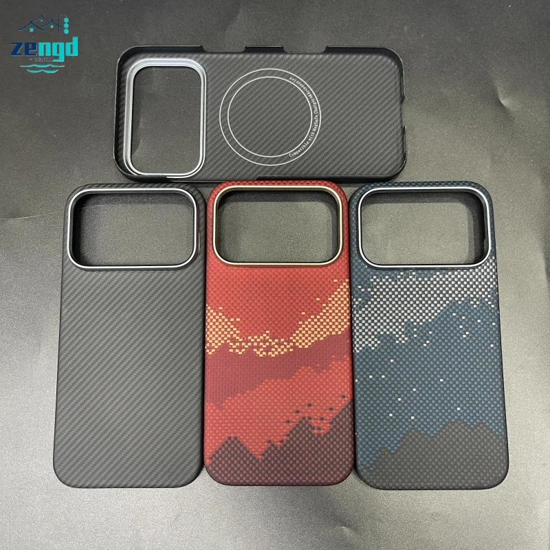 

Для iPhone 17/17 Pro/17 Pro Max — тонкий чехол из кевларового углеродного волокна, ультратонкий противоударный чехол