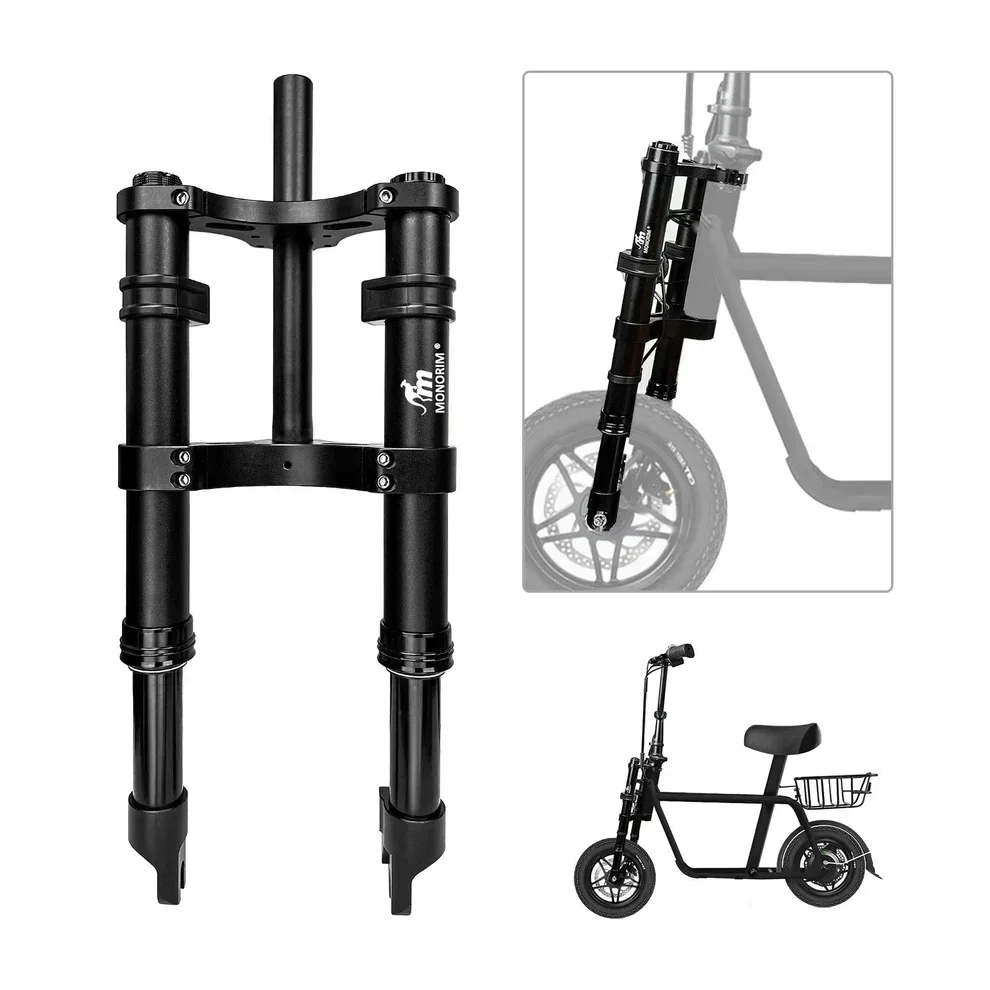 Monorim Modifited E-bike Front Air Suspension for Fiido Q1 Electric Bicycle MB0-12inch Front Tube Shock Absorption Safty Parts