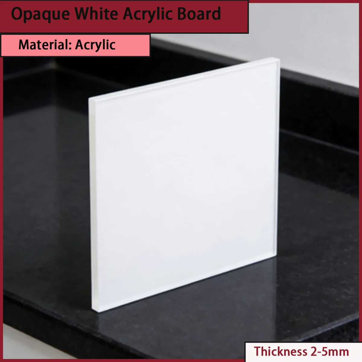 Thick 2-5mm opaque white acrylic board used for advertising signs, home decoration, industrial barriers, etc