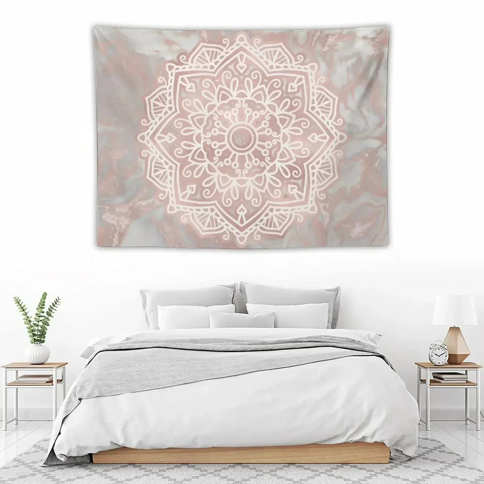 

Rose gold mandala - french polished marble Tapestry Wall Deco Wall Decoration Tapestry