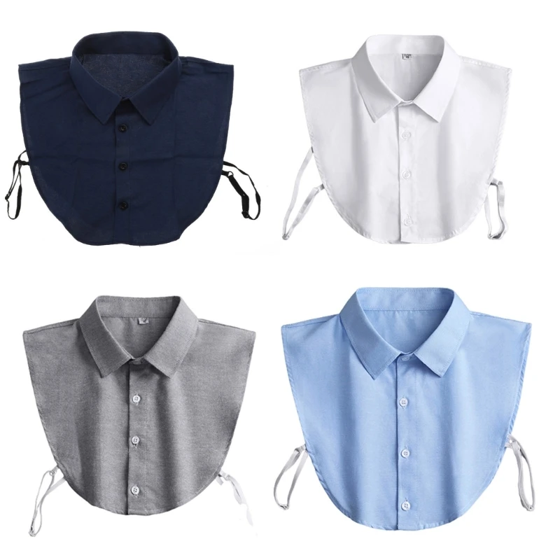 Woman Neckline Detachable Collar Half Shirt Designed Collar