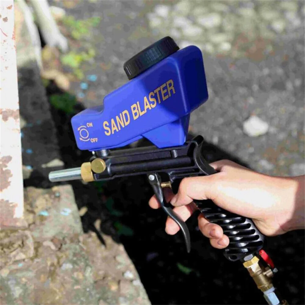 Handheld Small Pneumatic Sandblasting Gun Portable Pneumatic Sandblasting Gun For Heavy Duty Work Home Appliance Maintenance