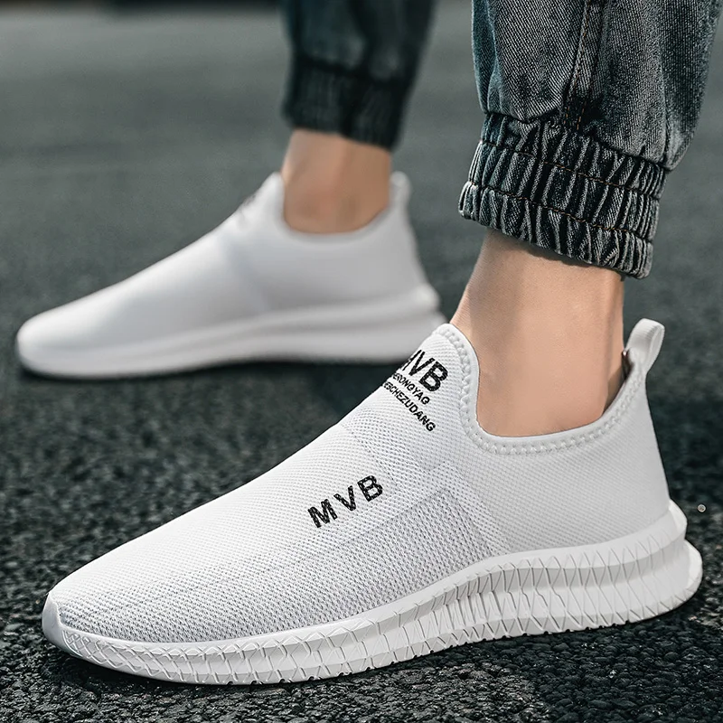 

Male Sneakers High Quality Sneakers Shoes for Men Breathable Mesh Casual Sport Shoe Outdoor Running Shoes Slip on Flats Sneaker