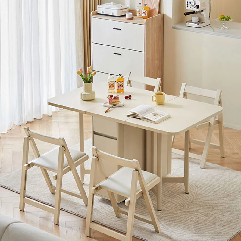 Sedentary Table Folding Dining Dinning Tables Ceramic Reception Extendable Kitchen Multifunction Home Mesa De Comedor Room Cafe