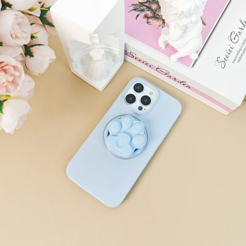 Pattes de chat en Silicone mignonnes coréennes pour téléphone magnétique Magsafe Griptok support de téléphone support universel anneau de téléphone poignée Tok pour iPhone 15