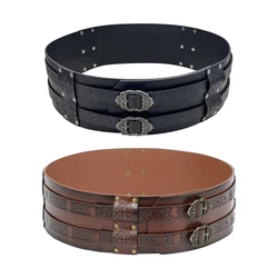 hommes ceinture médiévale large ceinture Cosplay chevalier Corsets ceinture livraison directe