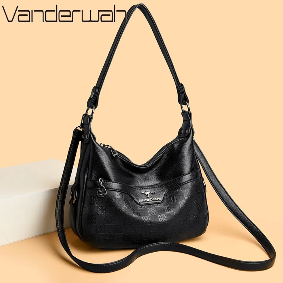 

Women's Soft PU Leather Crossbody Bags Luxury Designer Shoulder Bags Ladies Casual Messenger Tote Bag Commuting Sac A Main