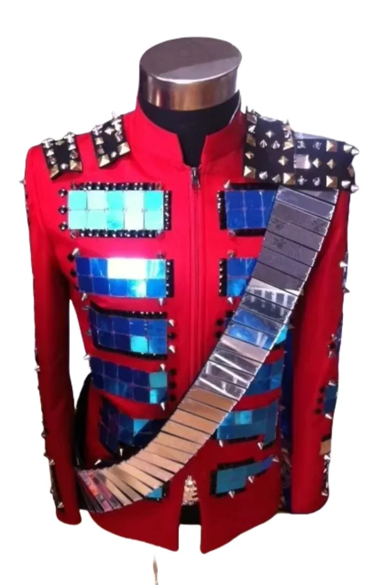 

Мужская зеркальная линза по индивидуальному заказу, эполет, королевская куртка, хоровая певица, свадебное платье, клубное вечернее шоу, сценическое пальто