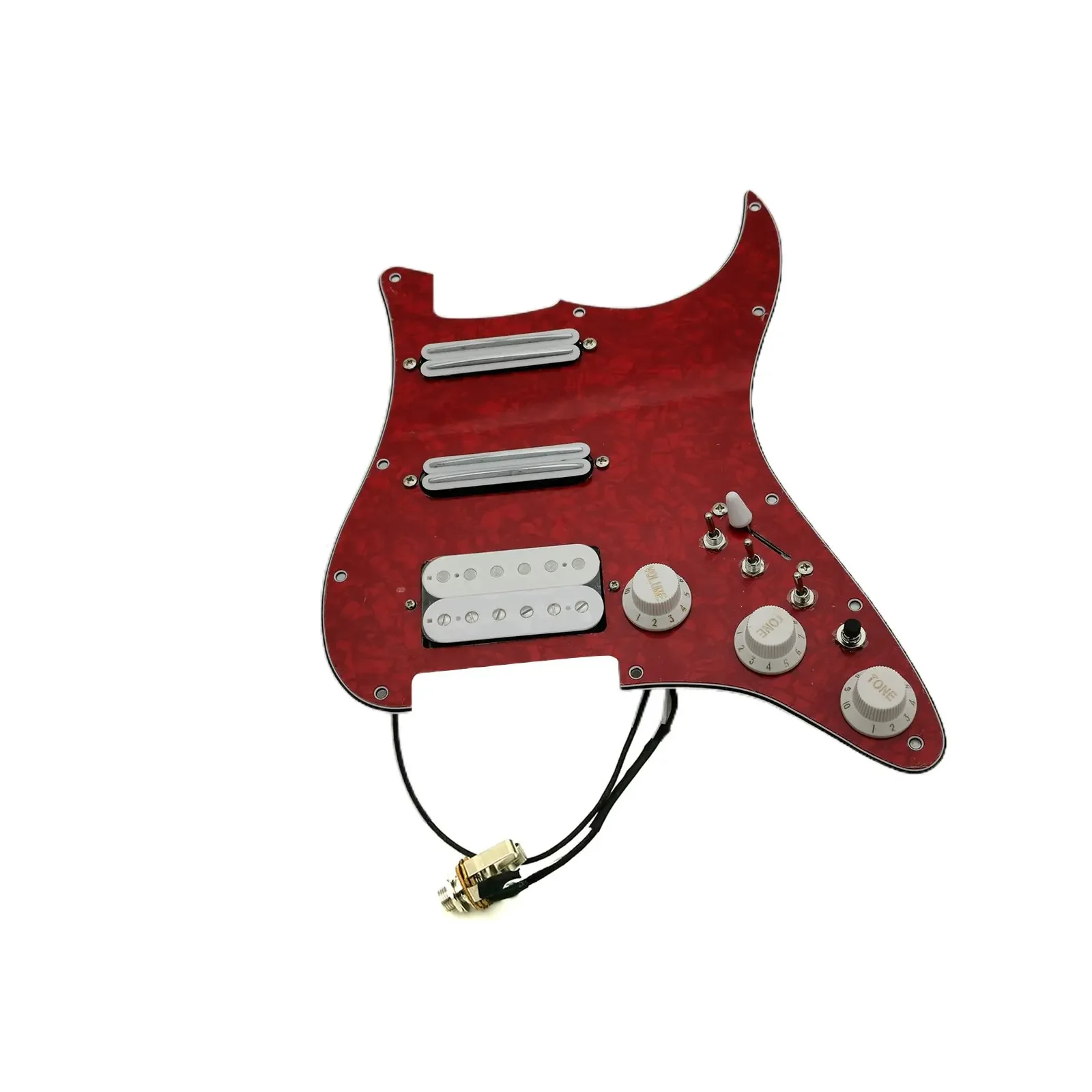 Prewired loaded Pickguard Guitar Pickups Humbucker Pickups Alnico 5 HSS Wiring Harness Push-Pull Single Cut Set