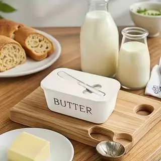 1 Stück Butterdose mit großer Kapazität, lebensmittelechte PP-Käsedose, Kühlschrank-Messer-Butter-Aufbewahrungsbox, Käsedose – Detail 8