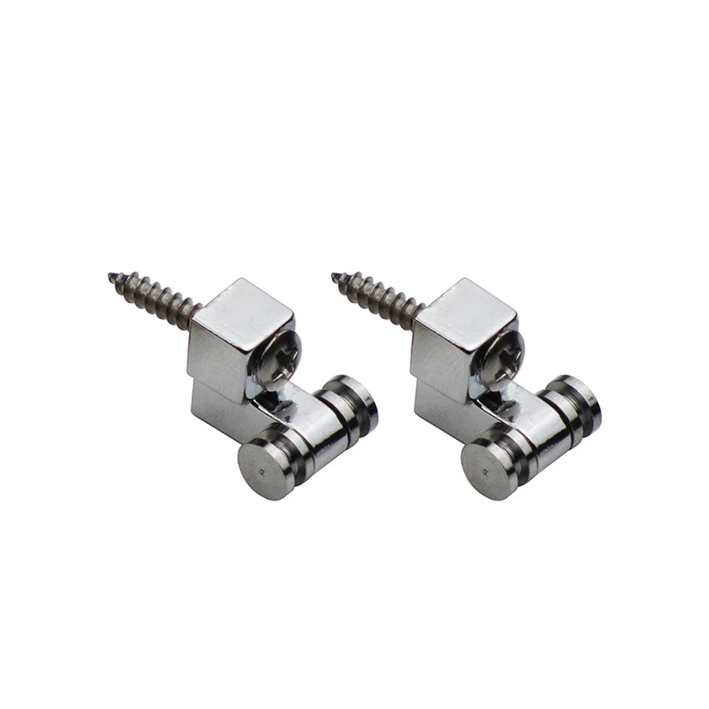 Fleor retentores de cordas de guitarra elétrica de metal, 4 peças, rolo guia de árvores, preto + cromado para peças de guitarra fd st tl