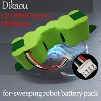 12V 3500mAh Ni-MH Batter Pack Suitable for Ecovacs Sweeping Robot DE33 DE55 DE5G DM88 610 901 Vacuum Cleaner Replacement Battery