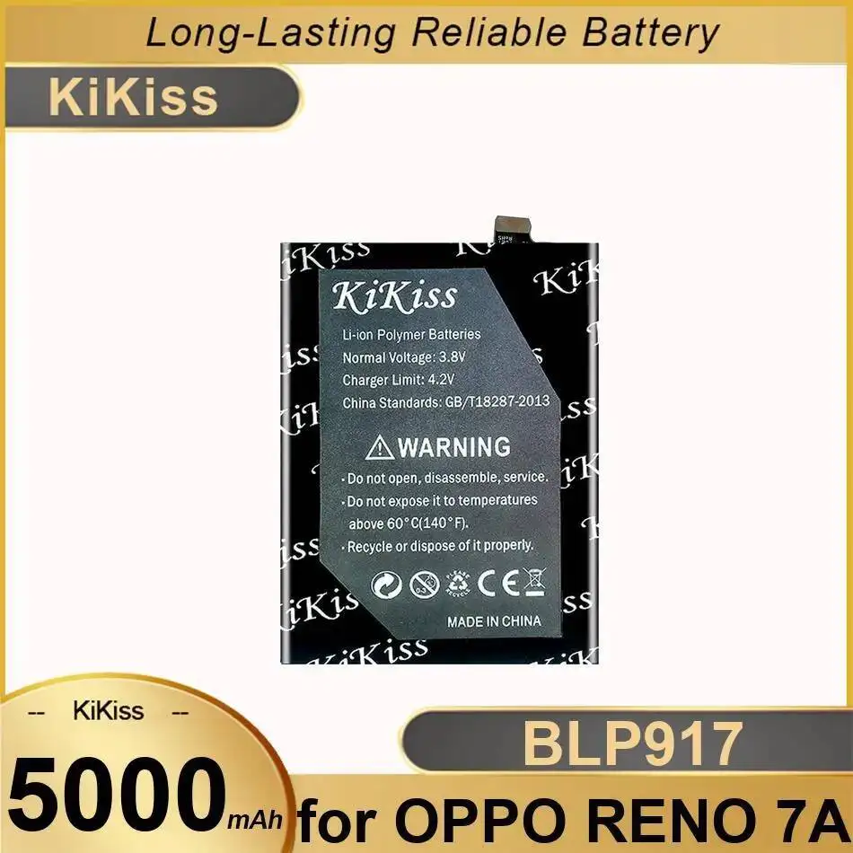 

5000 мАч BLP917 Экологически чистый аккумулятор мобильного телефона Надежное питание для Oppo Reno 7A