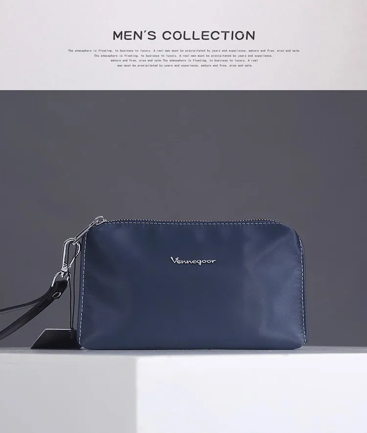 

Men's Large-Capacity Canvas & Oxford Cloth Handbag - Korean-Style Casual Nylon Wristlet (Small Size)