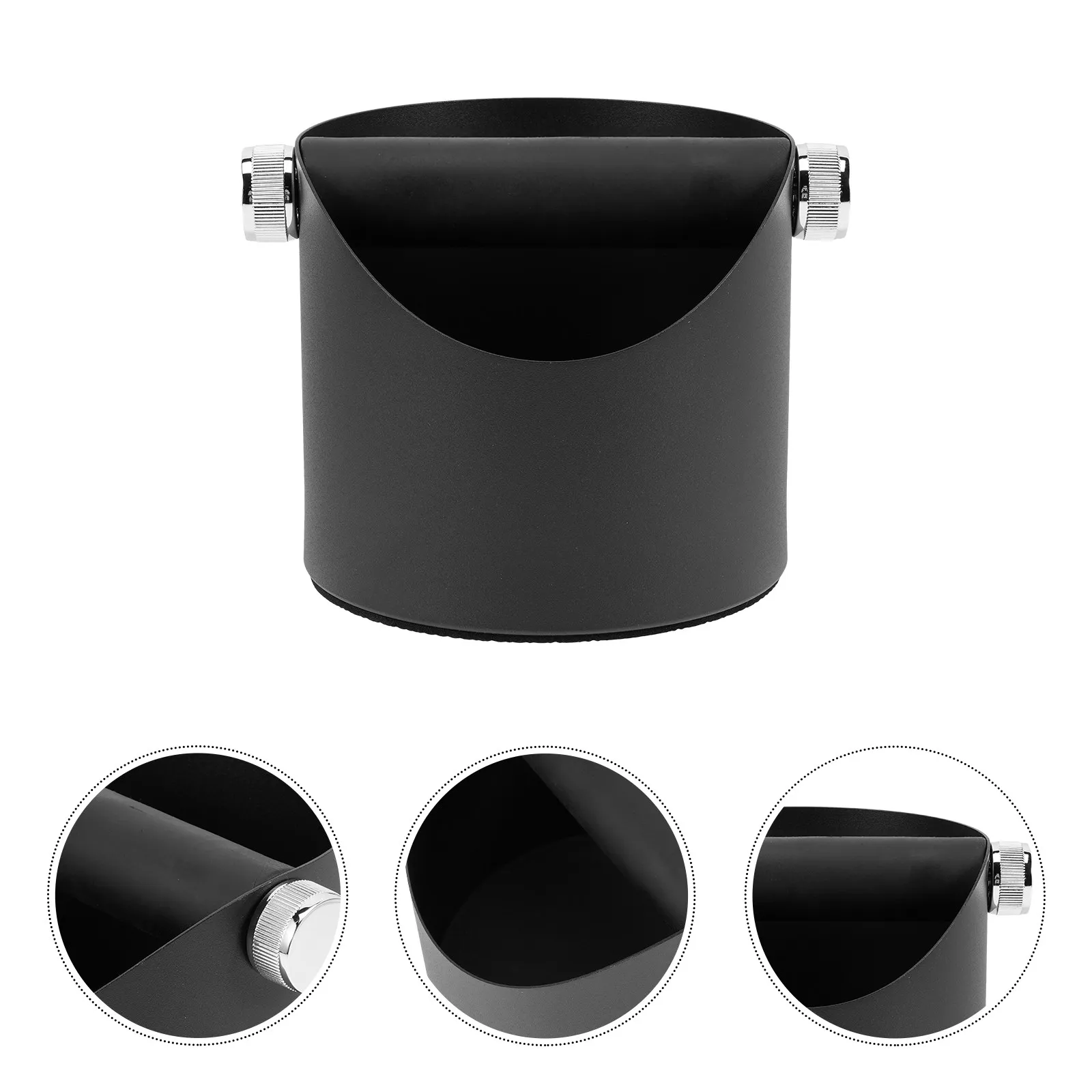 

Премиум-контейнер для кофейной гущи из нержавеющей стали и силикона для эспрессо-машин, большой емкости, с защитой от брызг, для легкого избавления от кофейной гущи