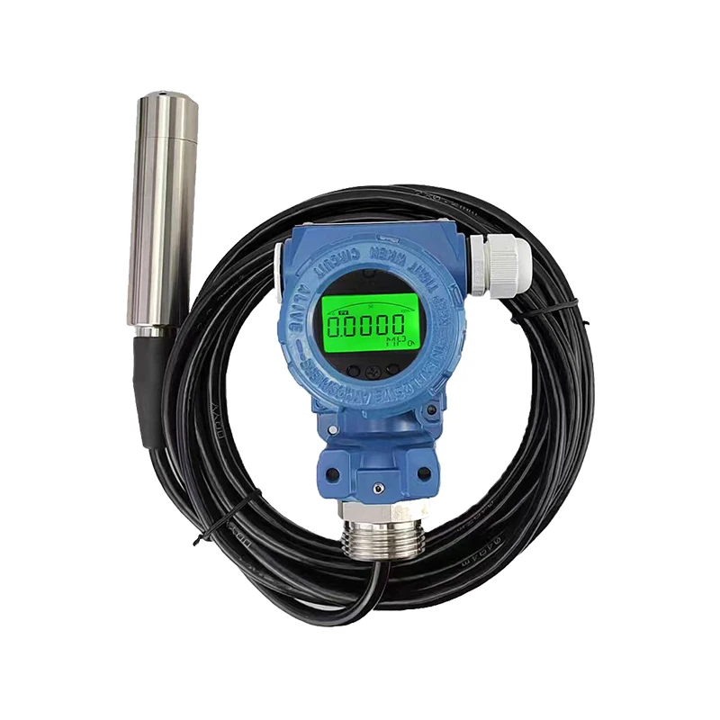 1set 4-20MA RS485 Output Integral Liquid Oil Water Level Sensor Probe Transmitter Detect with Model 2088 LCD Display