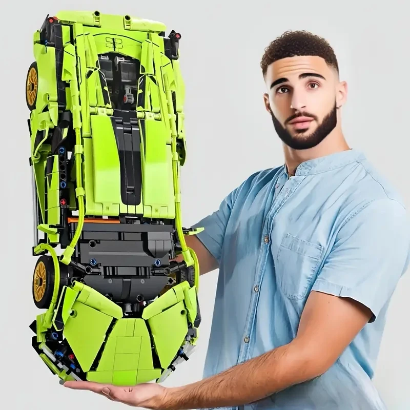 Zestaw klocków do budowy samochodu sportowego, puzzle, model samochodu wyścigowego, dla entuzjastów, dzieci, przyjaciół, zabawki urodzinowe, kolekcja, prezenty.