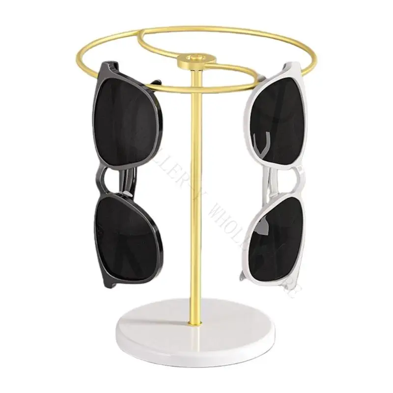 R7UF Space Saving 360 Degree Sunglasses Rack Efficient Display Multiple Pairs Retail Sunglasses Holder For Compact Showcases