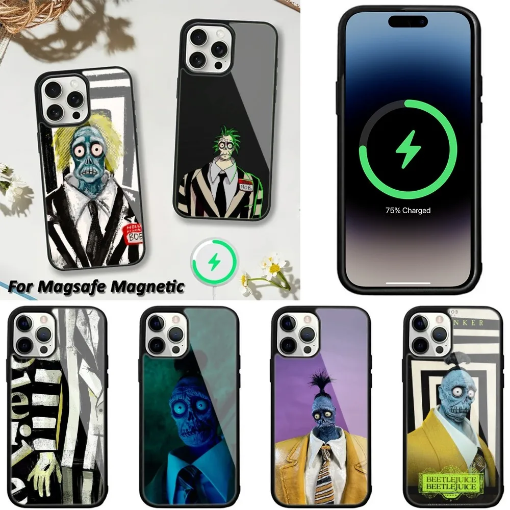 

Justice for Bob B-BeetlejuiceS Phone Case For iPhone 16,15,14,13,12,11,Plus,Pro,Max,Mini Magsafe Magnetic Wireless Charging