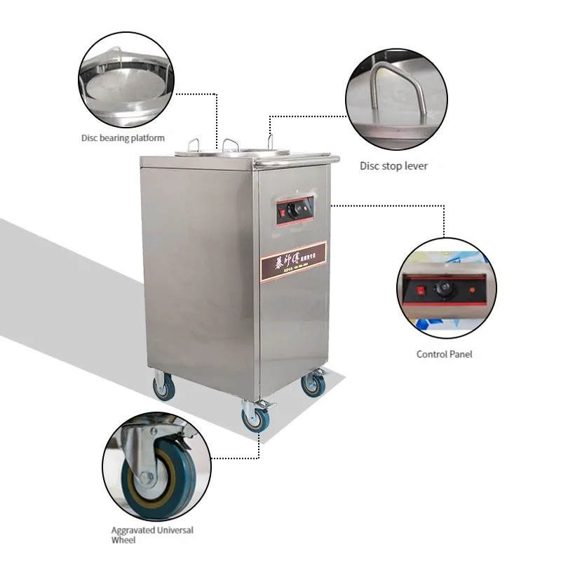 Zagęszczony podgrzewacz do naczyń pojedynczy klosz ze stali nierdzewnej podgrzewacz do naczyń z podwójną głowicą zatrzymywanie ciepła podgrzewacz do naczyń samochodowych Malatang