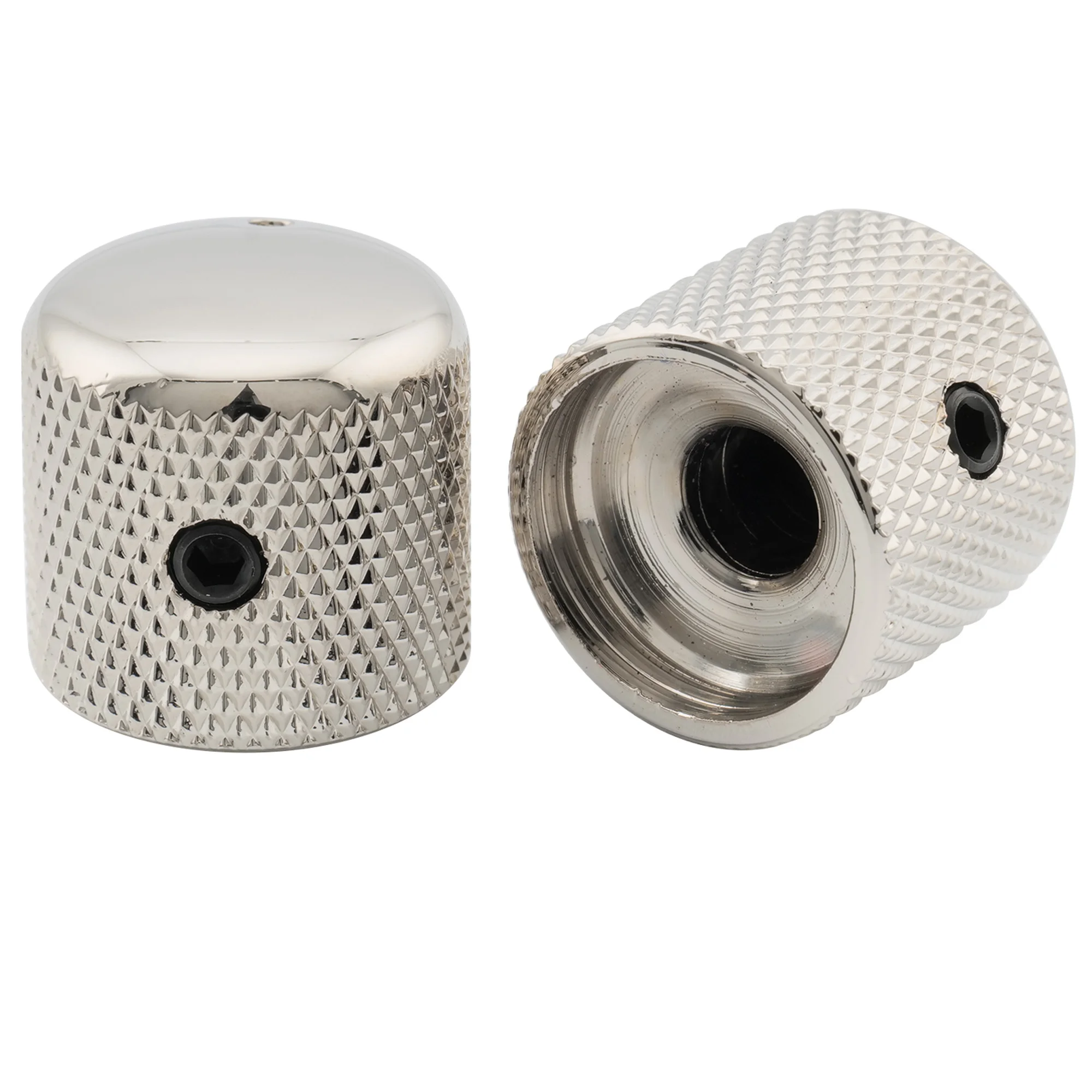 Top Selling Pro 1/4 Inch Steel Dome Universal Fitting Pot Control Knob with Set Screw and Indicator Dot for Guitar Bass