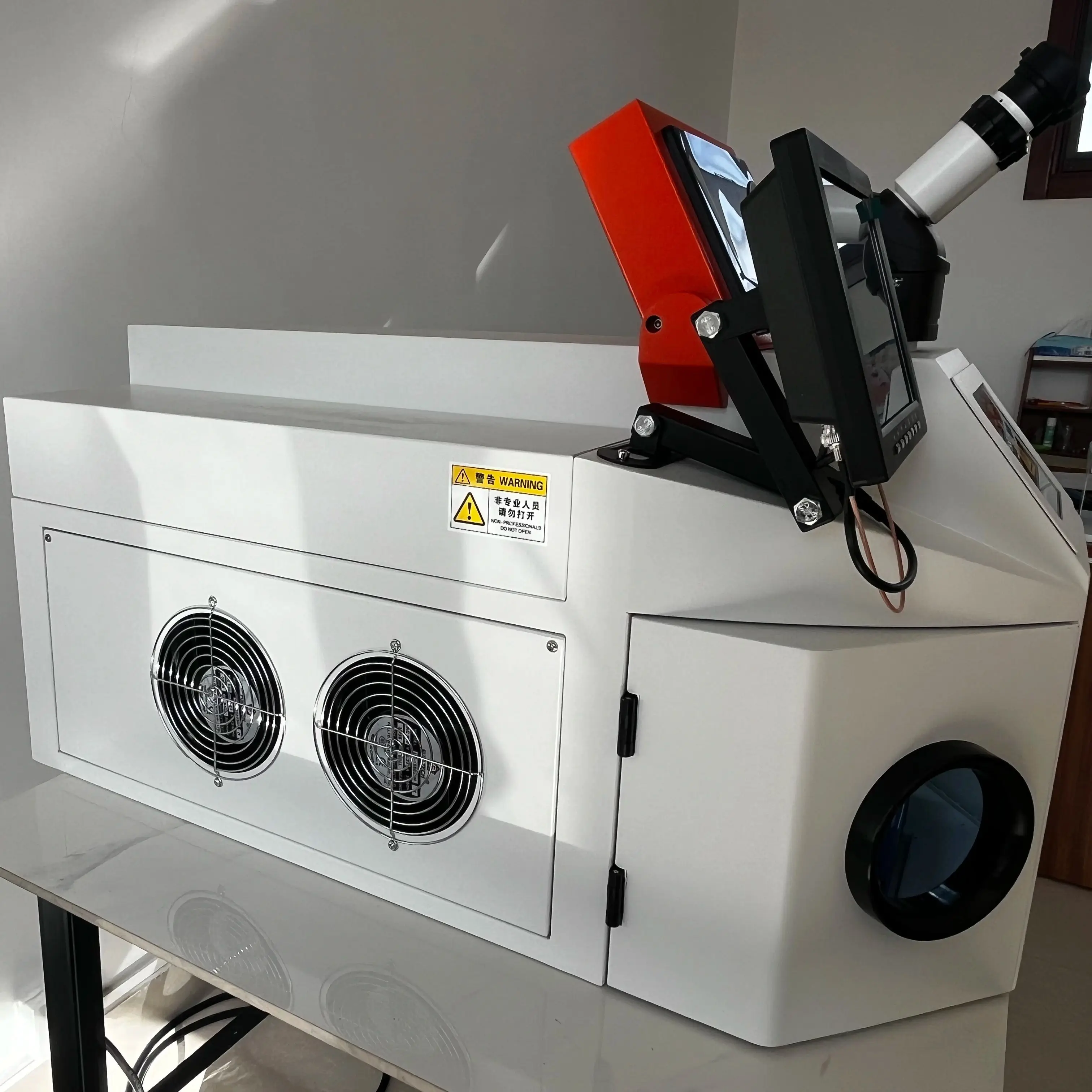 Desktop YAG 200W Laser Welding Machine with CCD for Platinum Aluminum Stainless Steel Gold Brass Precision Desktop Welding Tool