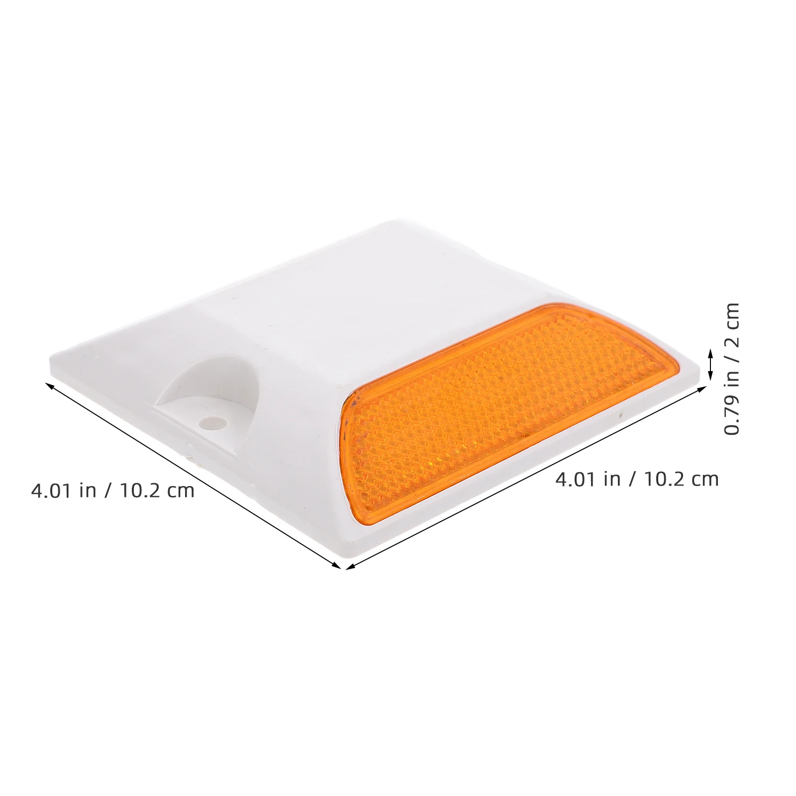 2Pcs Reflective Road Studs Durable Pavement Markers Night Safety Driveway Road Reflectors for Parking Garage Pavement Markers