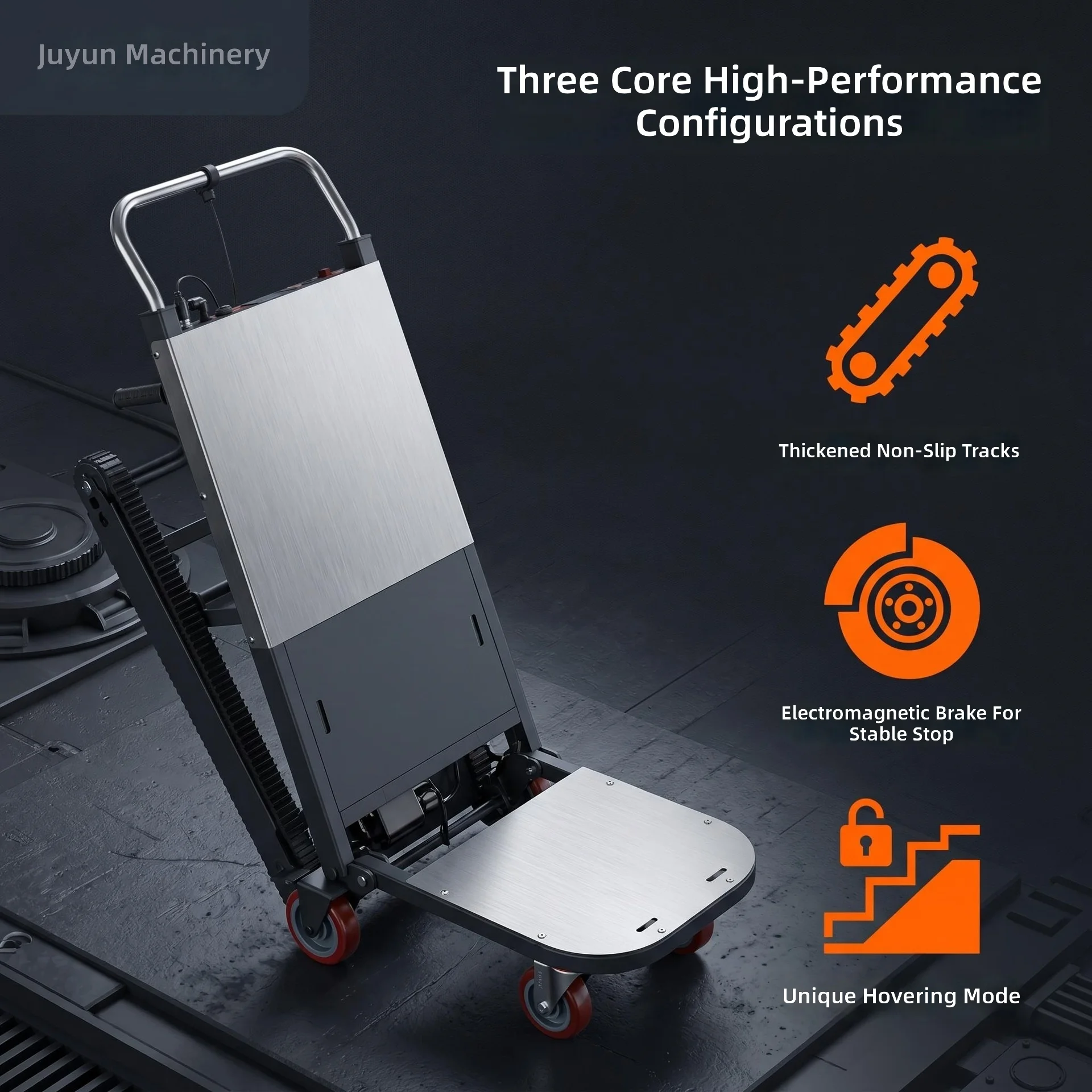 Electric Stair Climber, Heavy Duty Moving Dolly, Furniture Appliance Building Material Transport, Load Carrying Climbing Cart