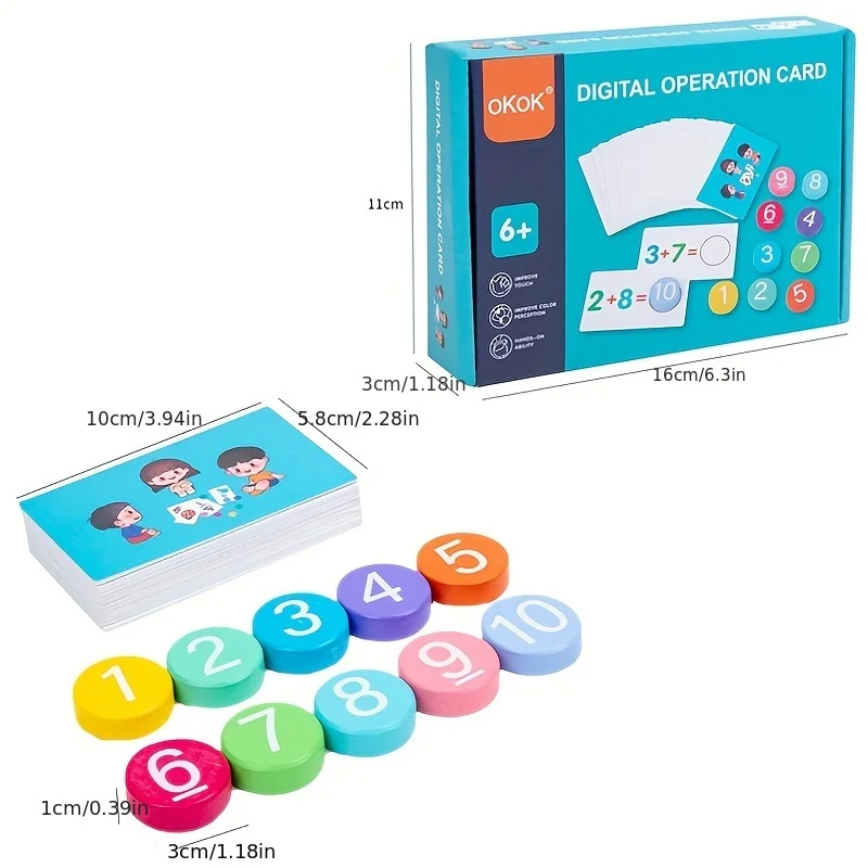 Montessori Math Card Matching Toy 3