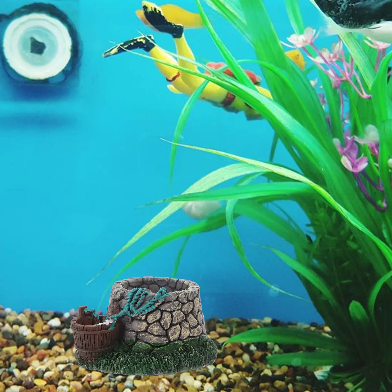 

Миниатюрный набор из смолы: старинный колодец и мост для аквариума, террариума, мохового сада, декора для мелких рыбок, микроландшафта