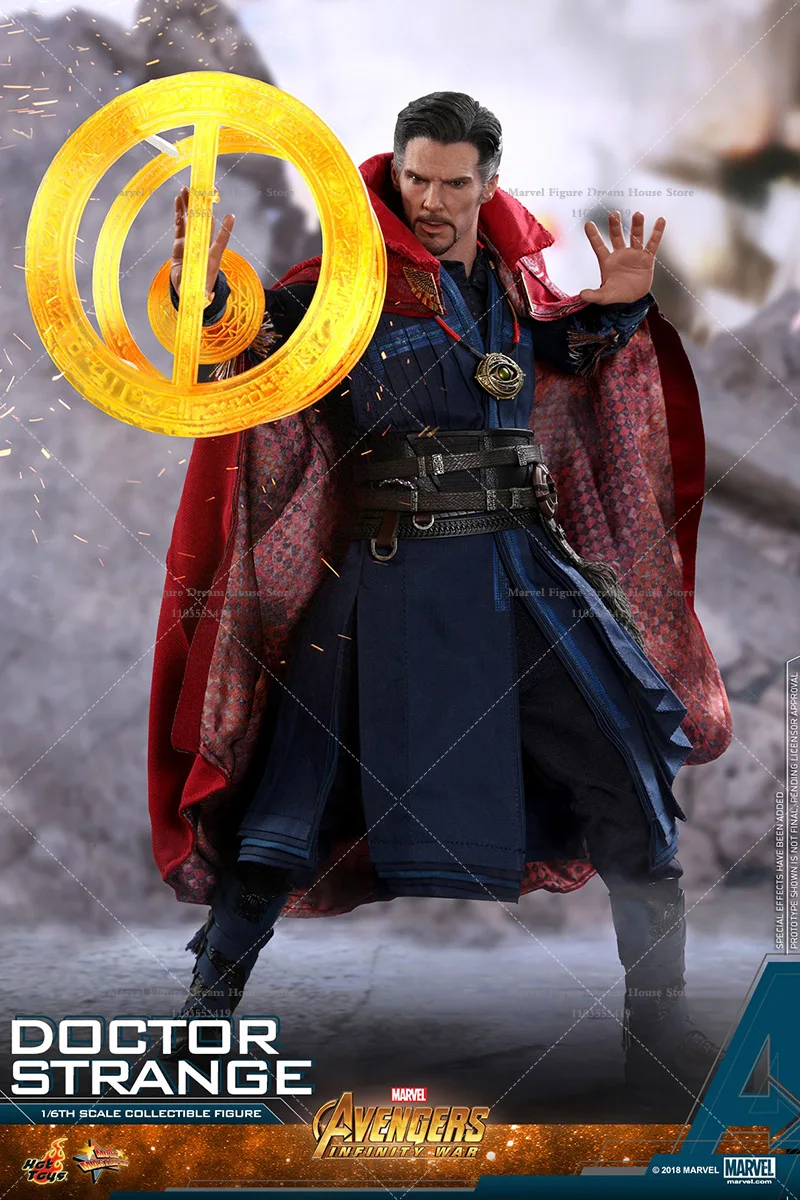 HOTTOYS MMS484 1/6 skala Marvel Avengers Doctor Strange White Magic Deity ustawienie 12-calowy pełny zestaw figurek akcji żołnierz