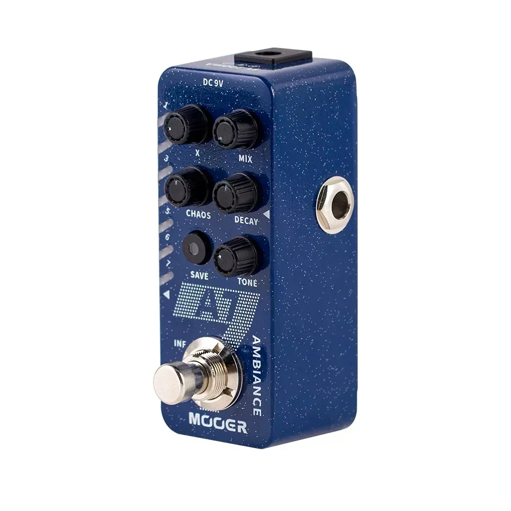 MOOER Ambiance Reverb Guitar Effect Pedal Buffer Bypass Built-in 7 Reverb Pedal Infinite Trail Function Pedal Guitar Accessory