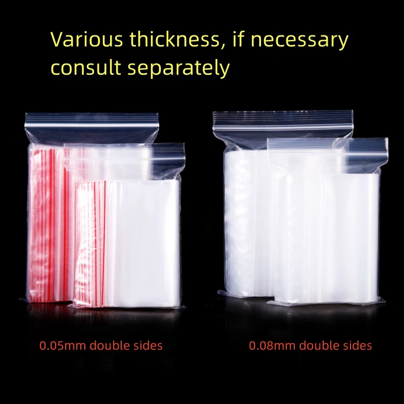 INTEGRITY 1000Pcs 4*6cm Clear zipper Opp Plastic packaging Bags Resealable transparent self sealing small Boutique package bags